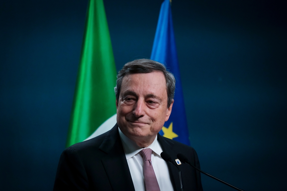 Italy&rsquo;s,Prime,Minister,Mario,Draghi,Gives,A,Press,Confrenece,Ath