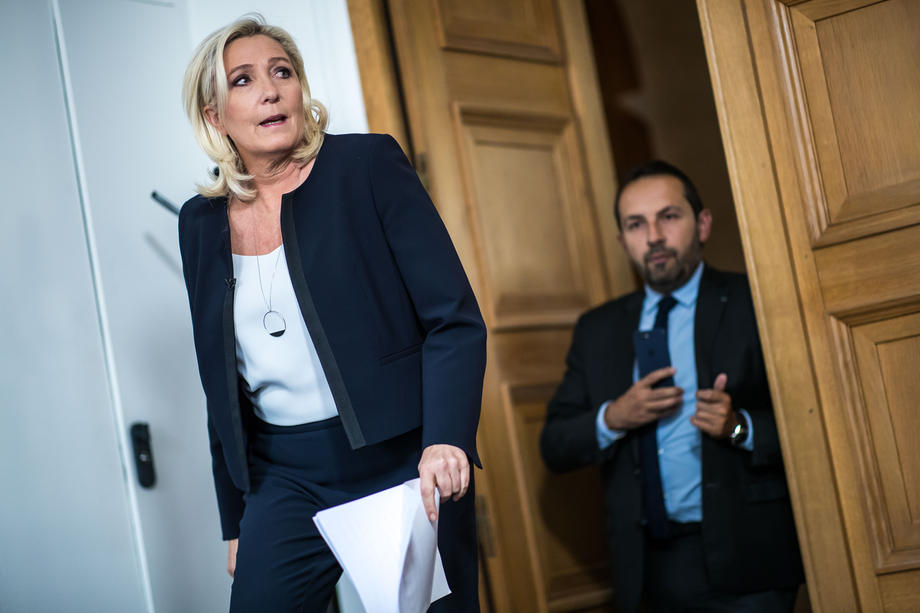 Marine Le Pen at the French National Assembly in Paris