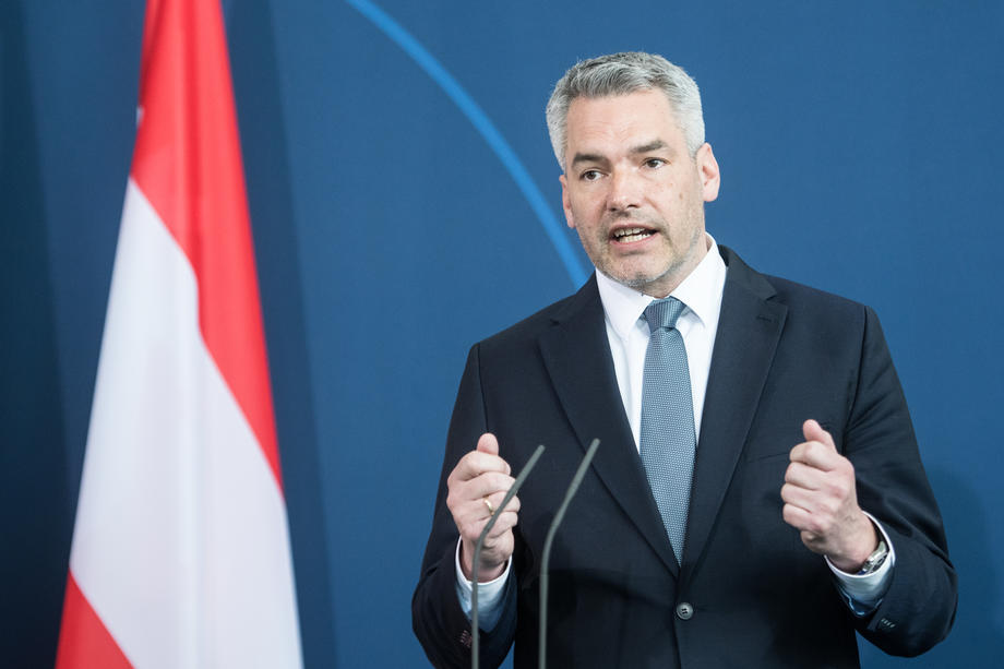 Chancellor Scholz Receives Austrian Chancellor Nehammer in Berlin