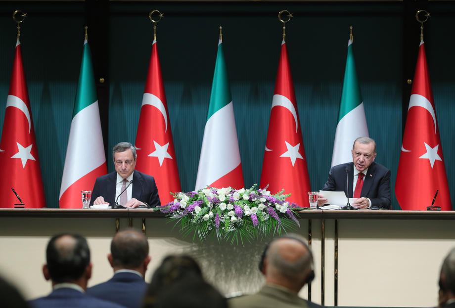 Italian Prime Minister Mario Draghi visits Turkey
