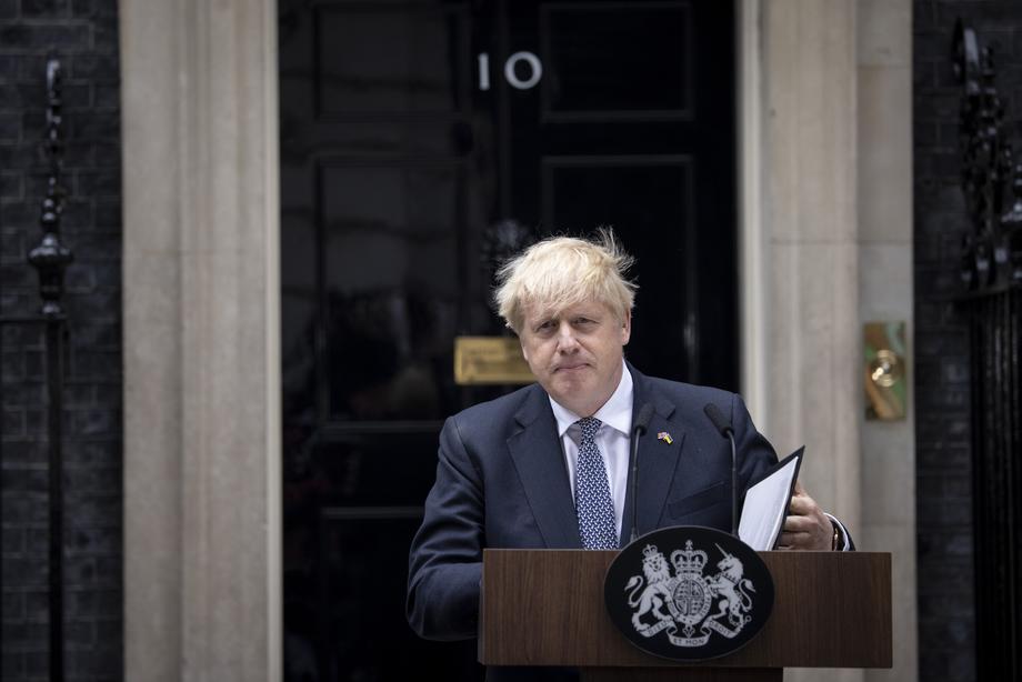 British Prime Minister Boris Johnson resigns as Tory party leader