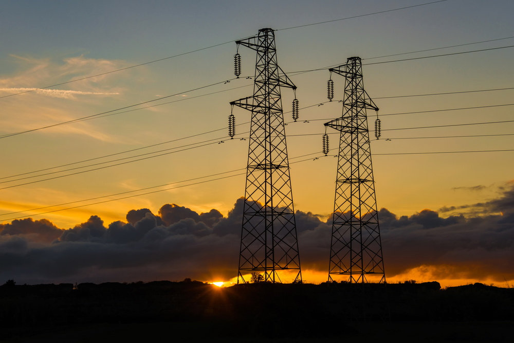 Electric,Power,Industry,And,Renewable,Energy.,Transmission,Towers,Or,Electricity