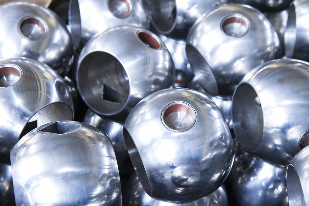 Metallic,Bearing,Balls,For,Valves.,Industrial,Background,From,Part,Of