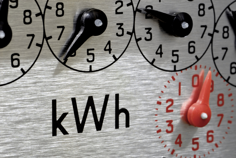 Electric,Meter,Dials,Close-up.,Concept,For,Cost,Of,Living,,High