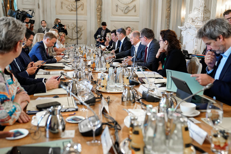 Closed meeting of the German Federal Cabinet at Meseberg Palace