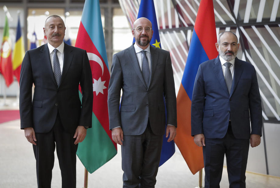 Azebaijan, Amernia leaders in Brussels for Nagorno-Karabakh talks