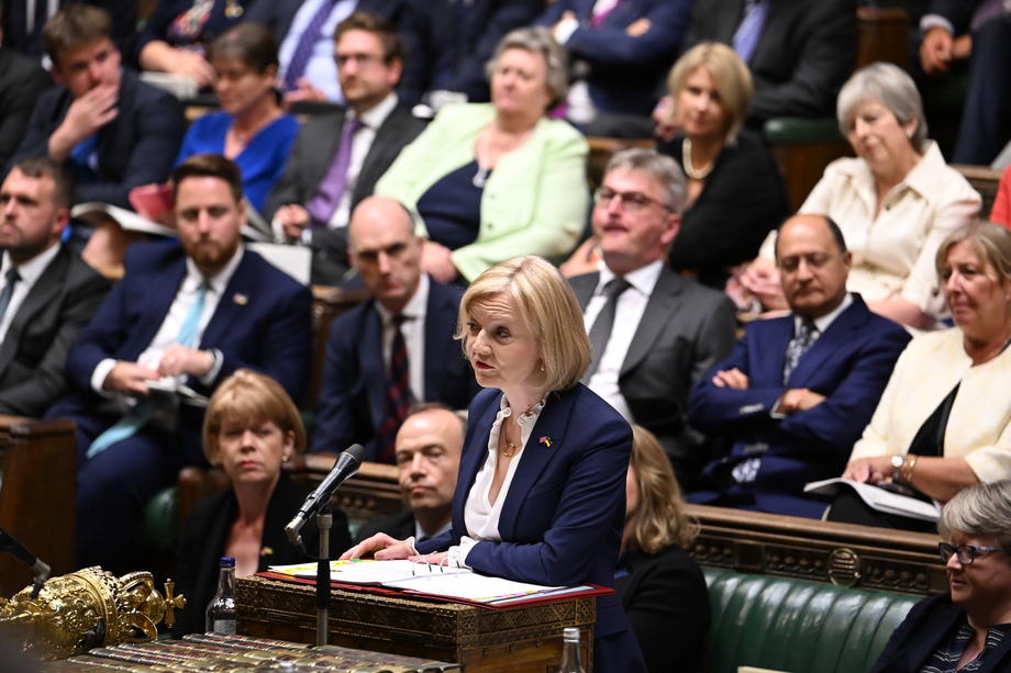 New British PM Truss attends her first PMQs