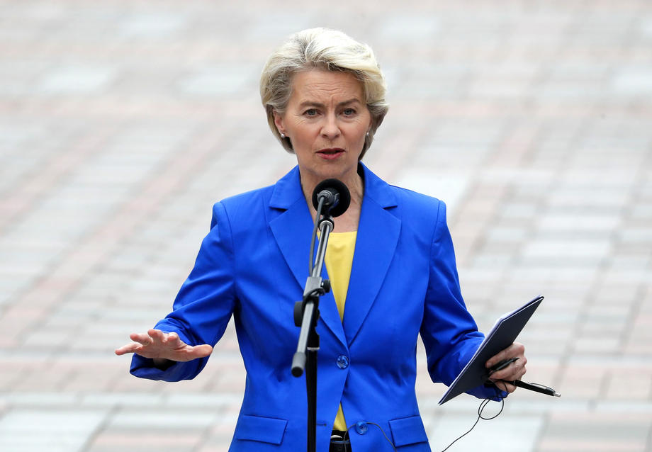European Commission President Ursula von der Leyen visits Kyiv