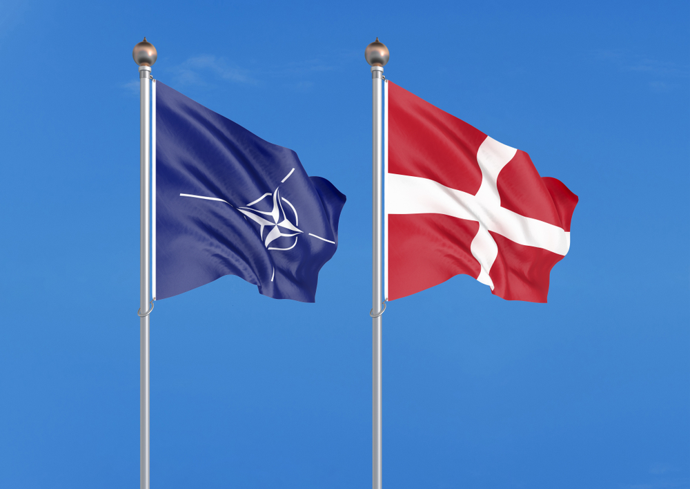 Flags,Of,Nato,-,North,Atlantic,Treaty,Organization,And,Denmark.