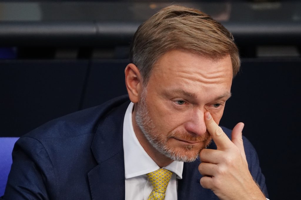 German finance minister addresses Bundestag session in Berlin