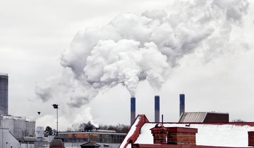 Karlshamn,,Sweden.,December,6th,,2021.,Smoke,From,Karlshamnsverket,,An,Oil-fired