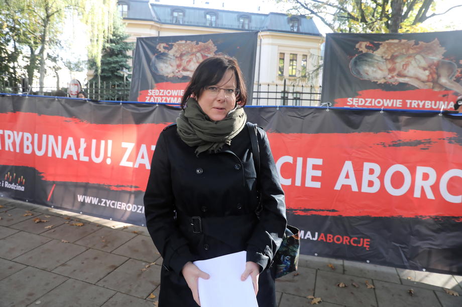 Protest in front of the Constitutional Tribunal in Warsaw
