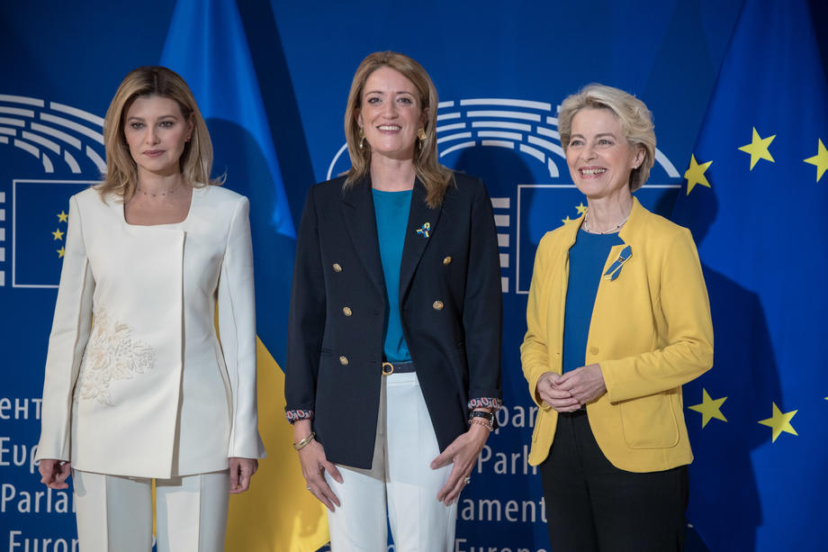 European Commission President von der Leyen delivers a speech during &lsquo;The State of the European Union&rsquo; debate