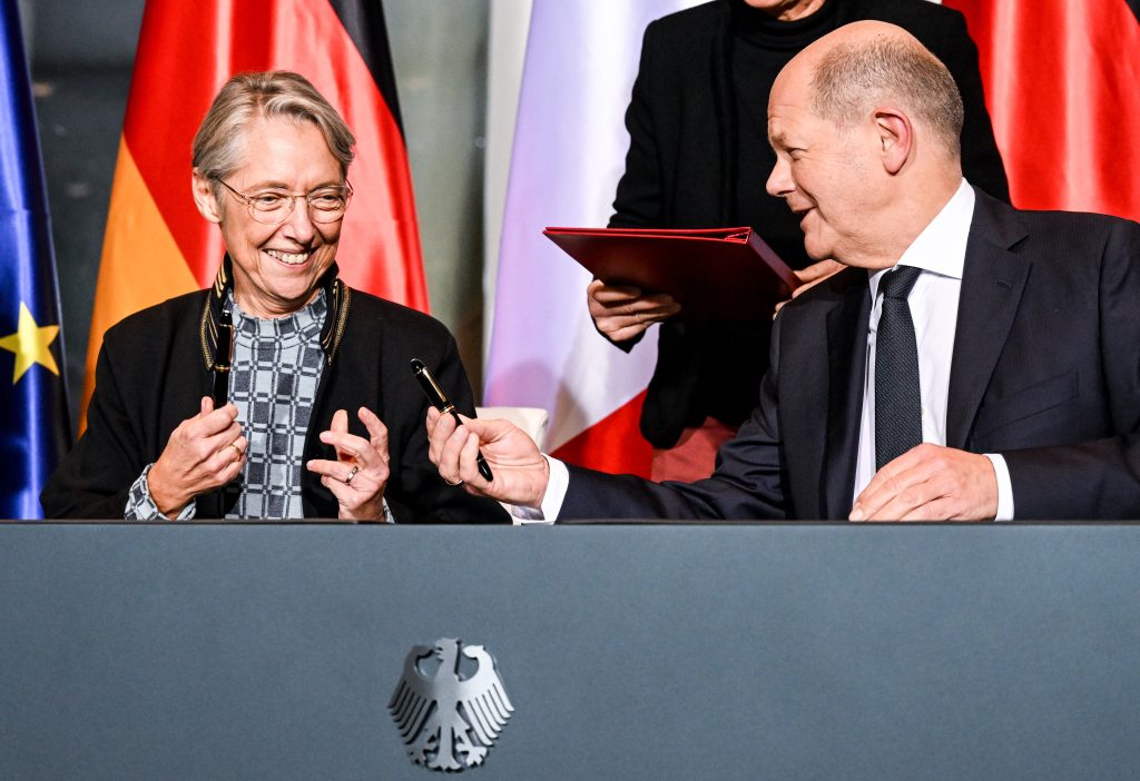 German Chancellor Scholz receives French Prime Minister Elisabeth Borne