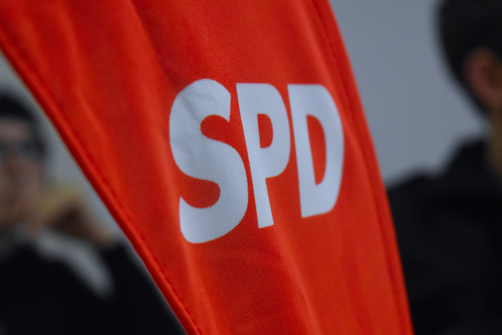 The,Flag,Of,The,Social,Democratic,Party,Of,Germany,,Spd