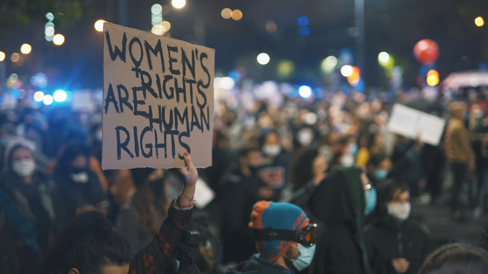 Warsaw,,Poland,23.10.2020,-,Protest,Against,Poland&rsquo;s,Abortion,Laws.women&rsquo;s,Rights