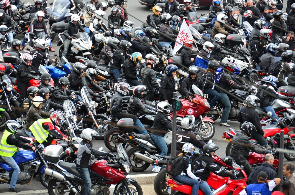 Lyon,,France,-,June,19,,2011,-,Motorcyclists,Demonstrating,Against