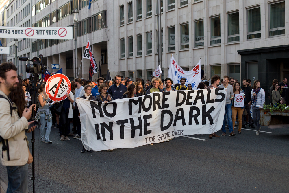 Brussels,-,September,20:,Protest,Against,The,Trade,Agreements,Ttip