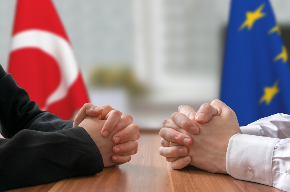 Negotiation,Of,Turkey,And,European,Union.,Statesman,Or,Politicians,With