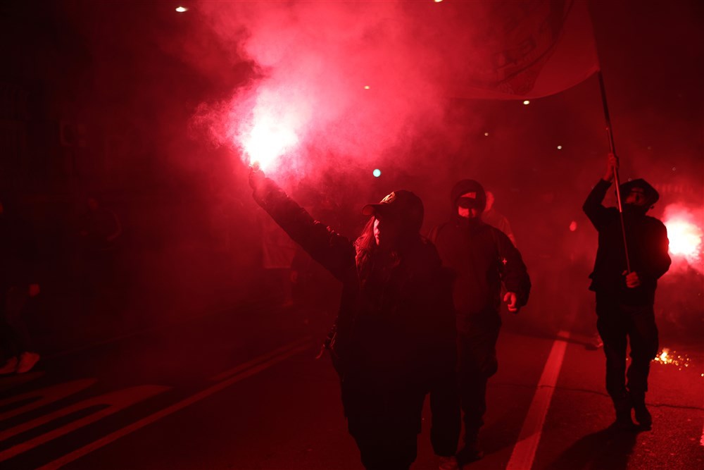 Protest in support of the Serbian population in Kosovo