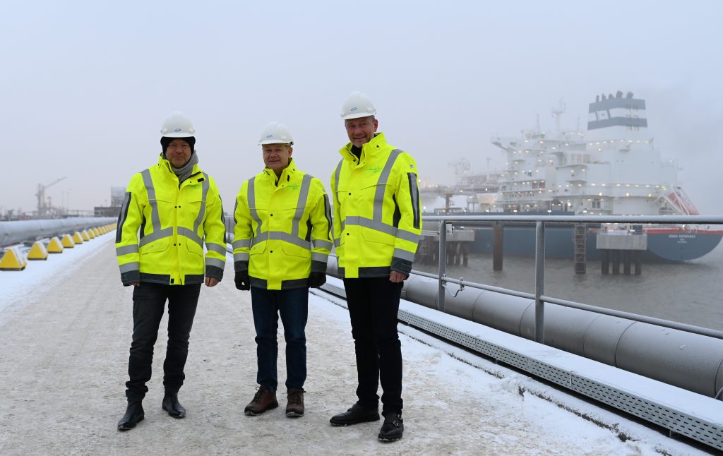 Opening ceremony of Germany&rsquo;s first LNG terminal in the North Sea port of Wilhelmshaven