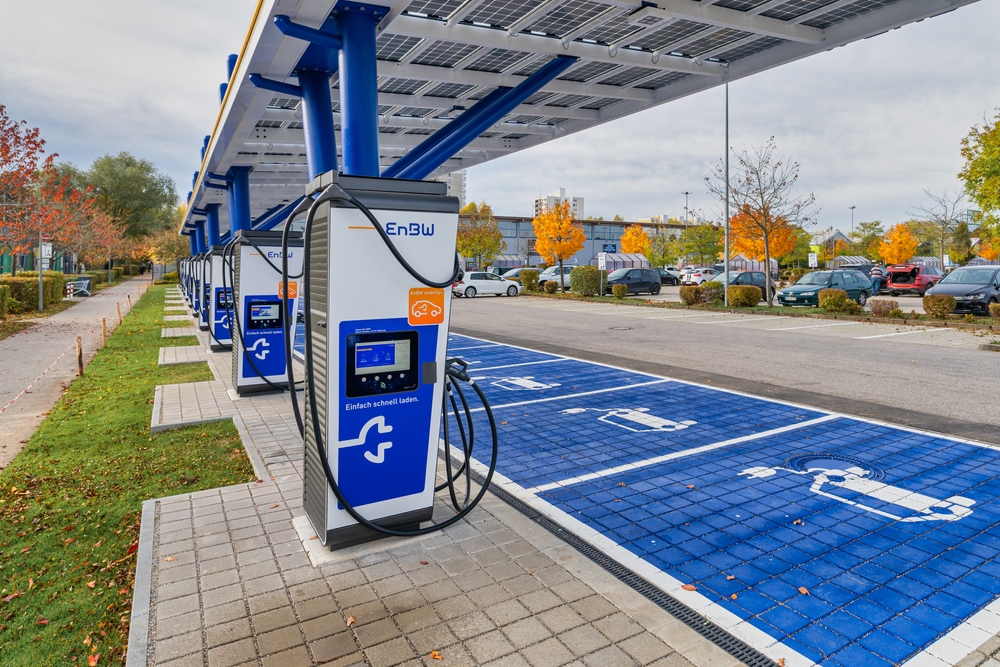 The,Modern,Enbm,E-mobilty,Charging,Station,In,The,Industrial,Park