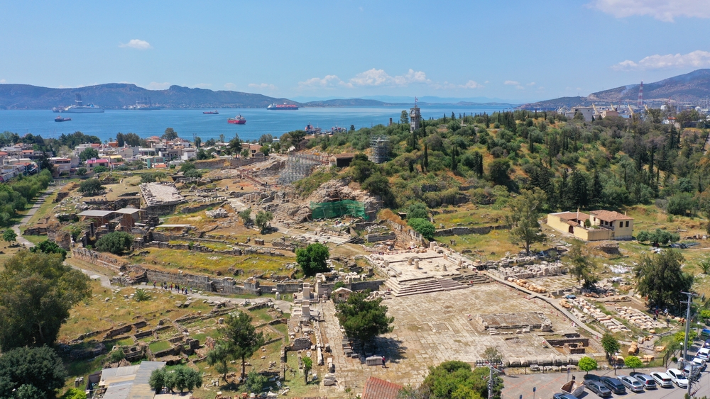 Aerial,Drone,Photo,Of,Iconic,Archaeological,Site,And,Sanctuary,Of