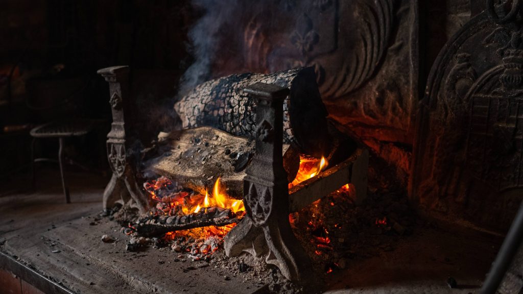 Open fireplace