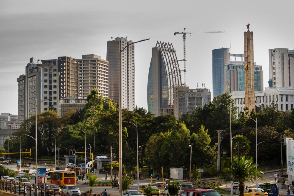 Addis,Ababa,,Ethiopia,-,January,22,,2022:,Addis,Ababa,Cityscape