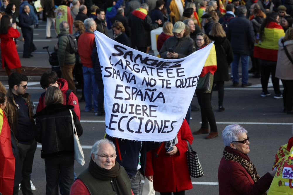 Madrid,,Spain;,01-21-2023,Demonstration, »for,Spain,,Democracy,And,The,Constitution ».