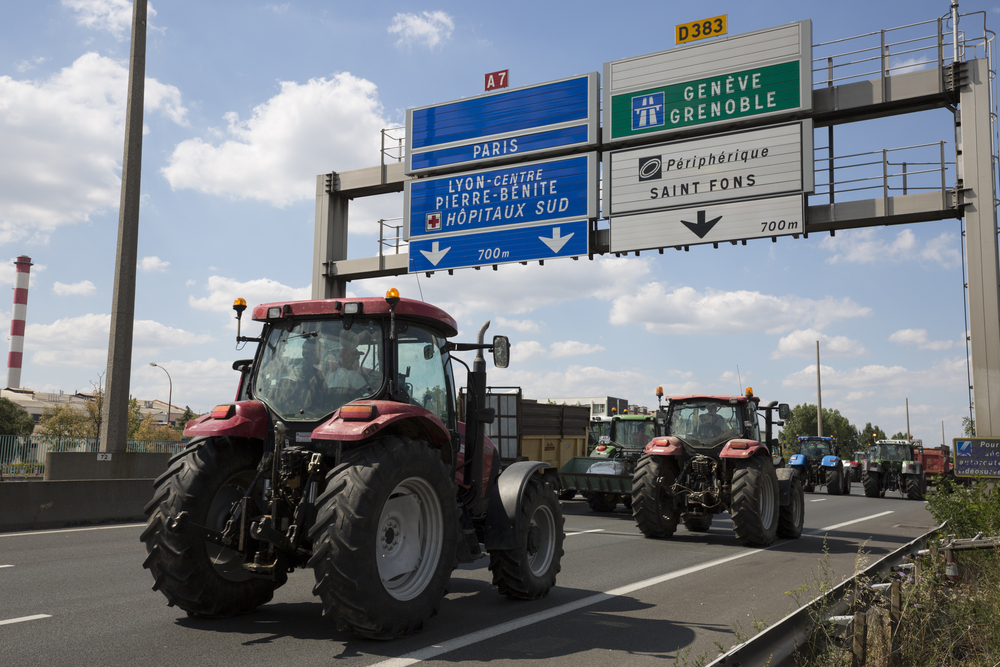 Lyon,,France,-,July,23,,2015,:,French,Farmers,Protest