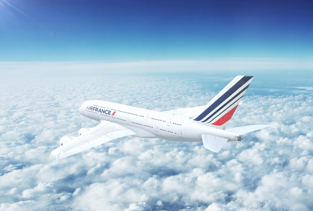 Paris,,France,-,Circa,2017:,In-flight,View,Of,Air,France
