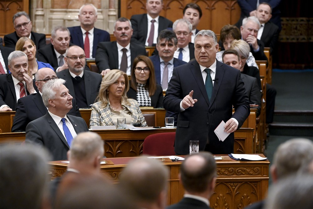 Opening day of the Hungarian parliament&rsquo;s spring session in Budapest