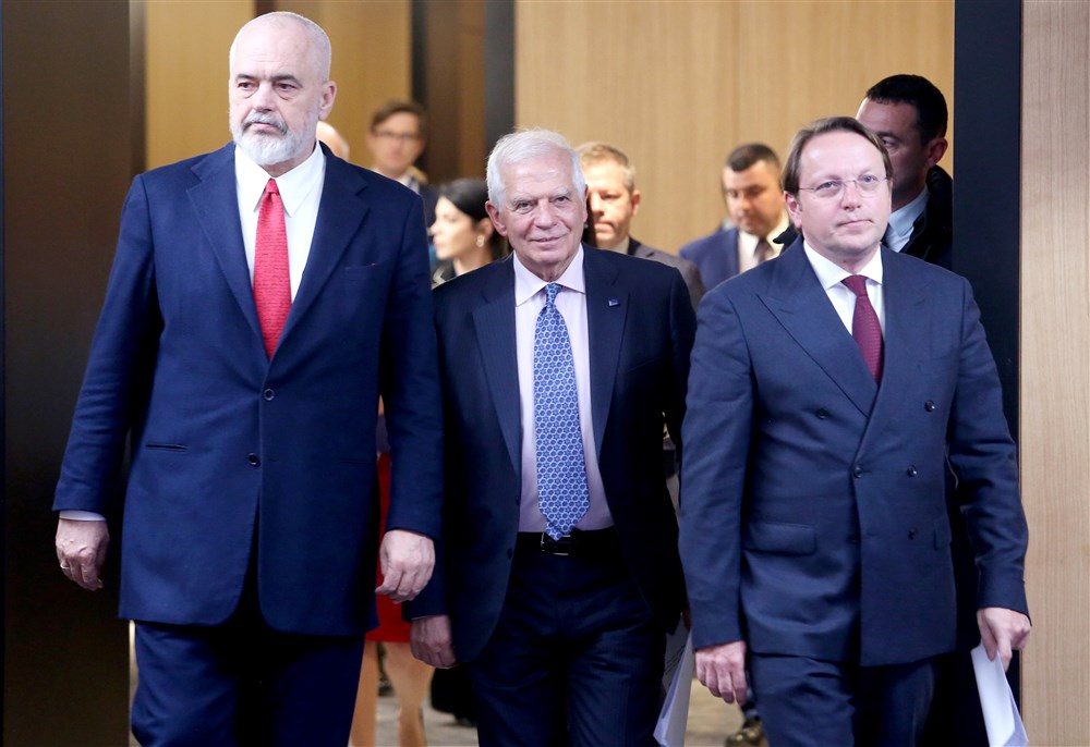 EU High Representative for Foreign Affairs and Security Policy Josep Borrell visits Tirana