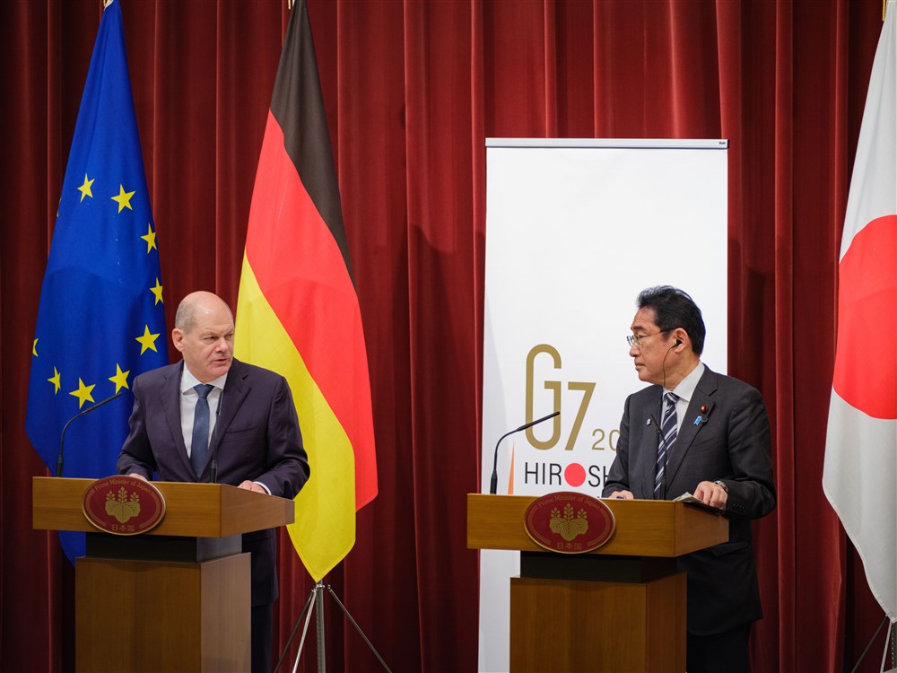 German Chancellor Olaf Scholz in Tokyo for Germany-Japan Summit