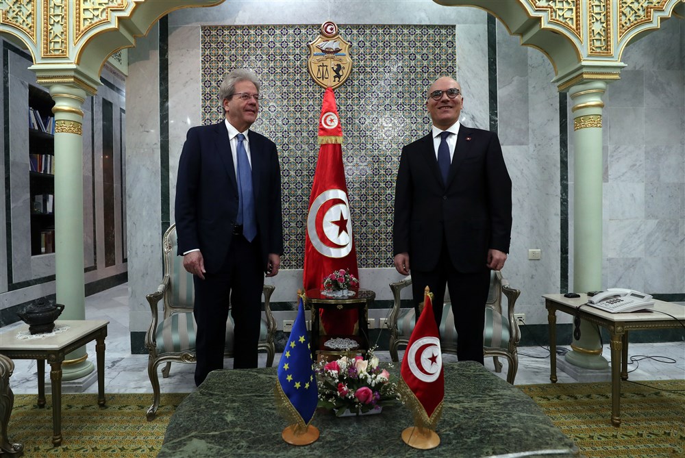 European Commissioner for Economy Paolo Gentiloni visits Tunisia