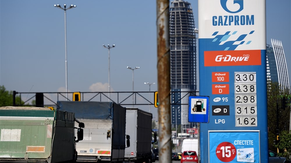 Gazprom filling station in Bulgaria (1)