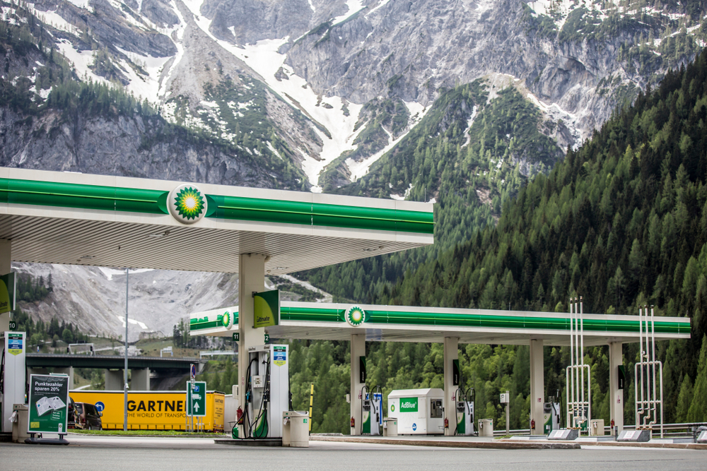 Flachau,,Austria,-,May,10,,2018:,Bp,Gas,Station,At