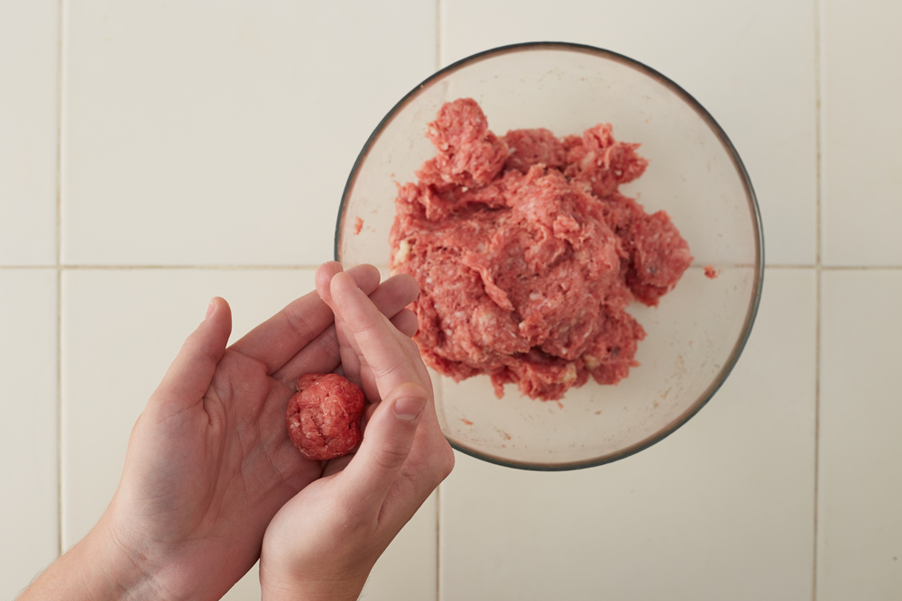 Cook,Hands,Making,Meatballs,Overlook,Shot