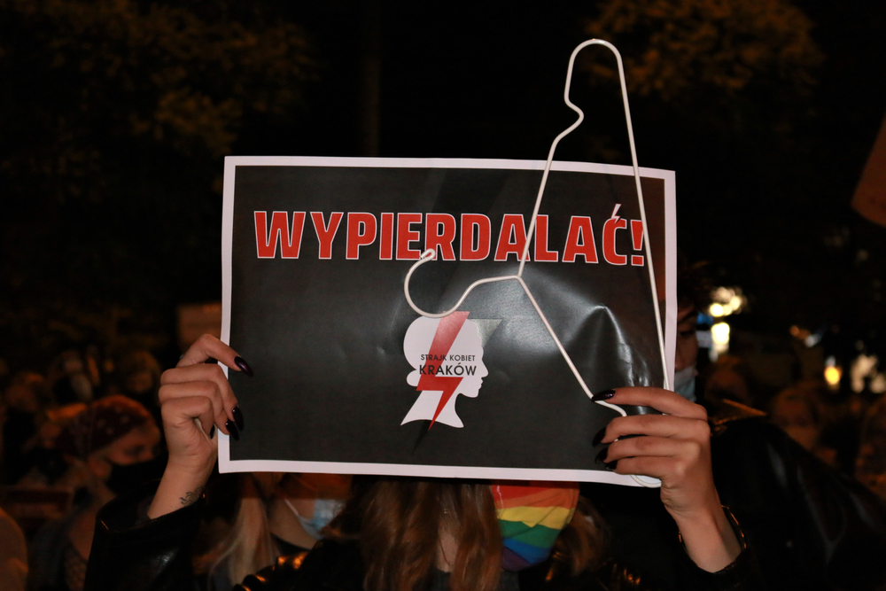 Krakow,,Poland,,October,23,2020:,A,Huge,Protest,Against,The