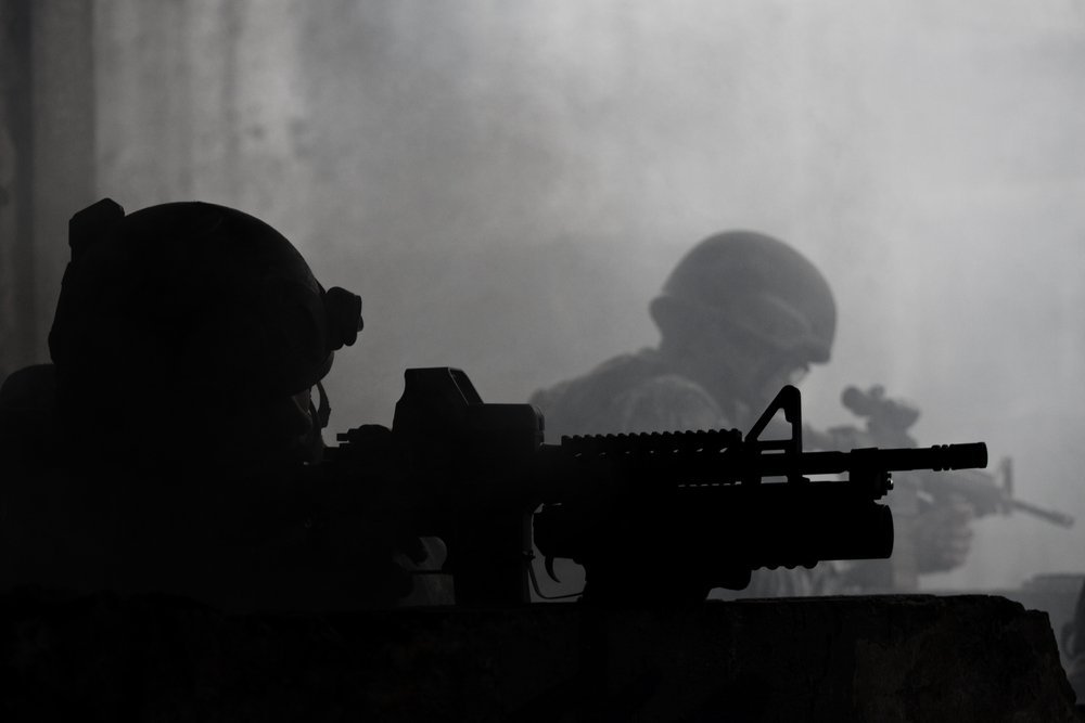 Young,Soldiers,With,Guns