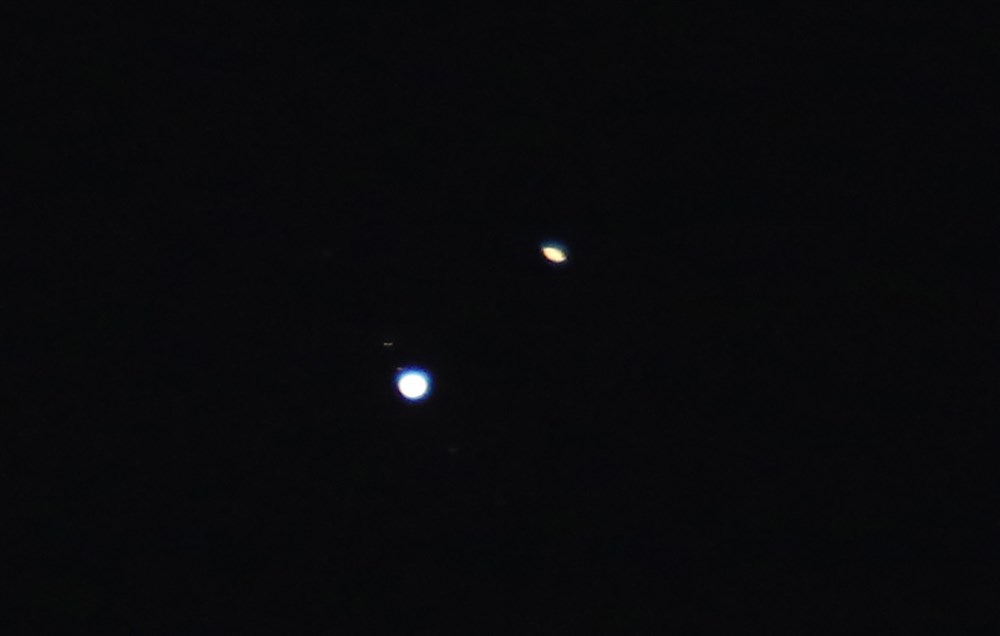 Great conjunction of planets Saturn and Jupiter