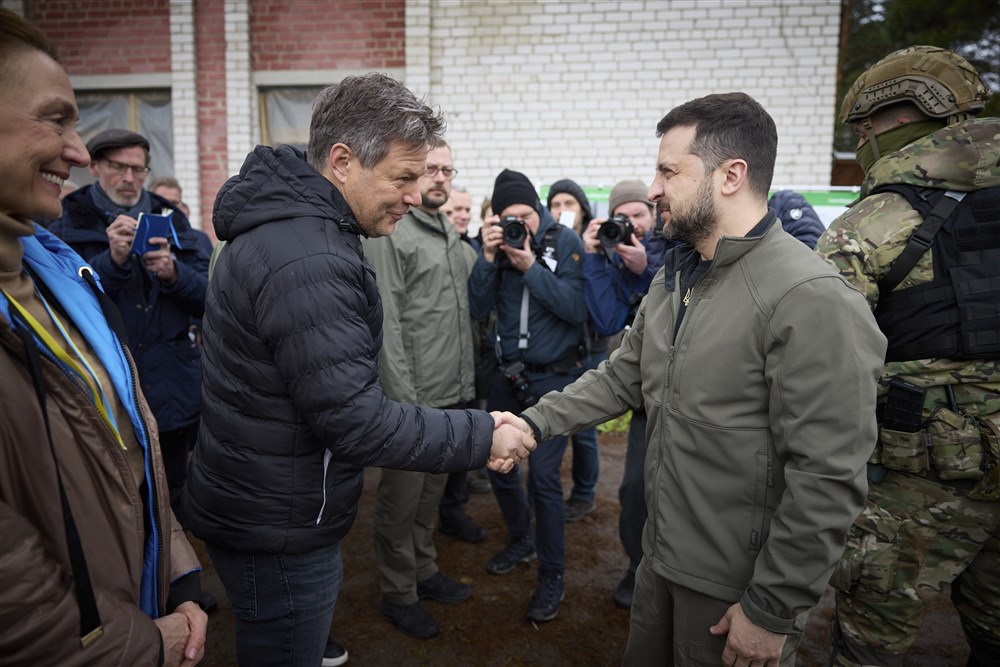 German Vice-Chancellor Habeck and Council of Europe Secretary General visit Ukraine