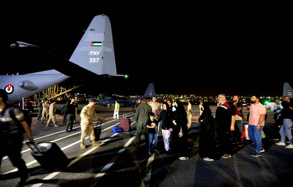 Evacuees from Sudan conflict arrive in Jordan