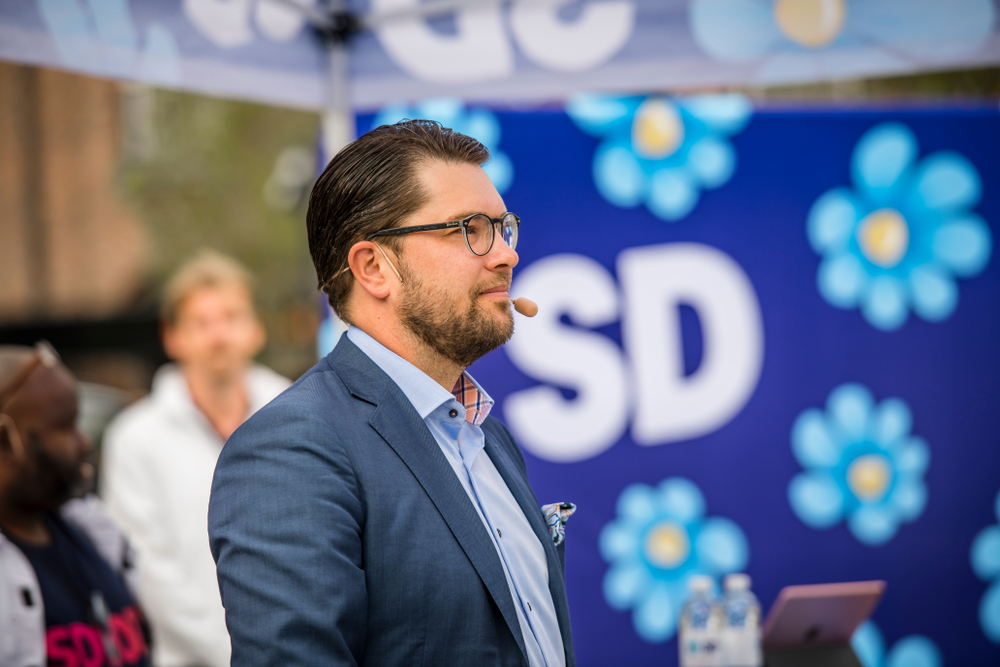 Umeå,,Sweden,-,August,14,,2018.,Sweden,Democrats&rsquo;,Square,Meeting