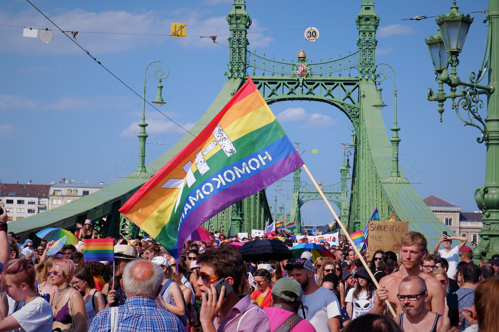 Budapest,,Hungary,-,24,,July,,2021:,People,With,Rinbow,Flag