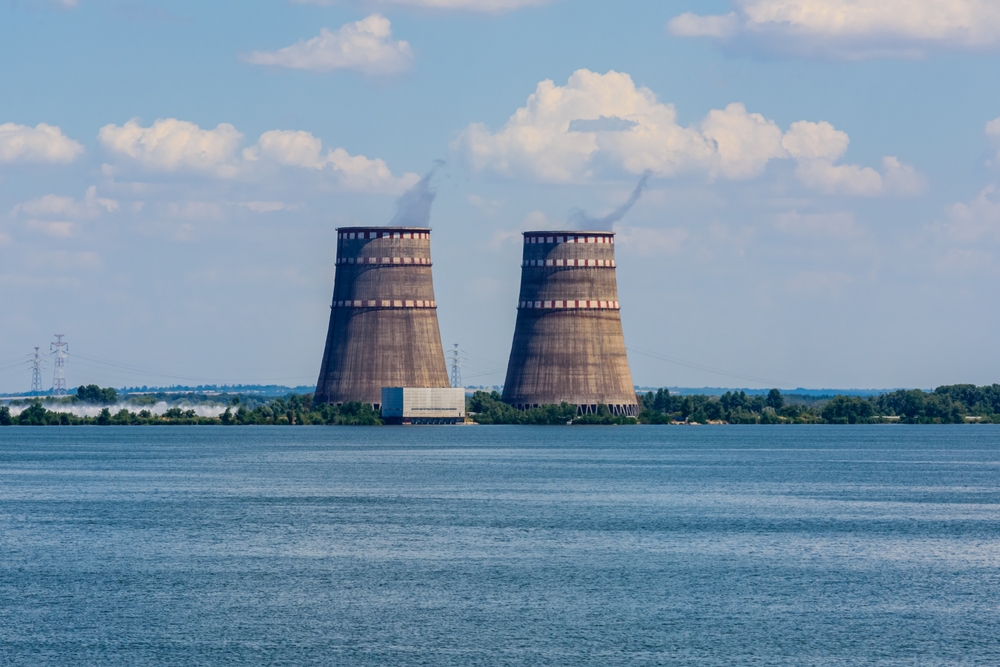 Cooling,Towers,Of,Zaporizhzhia,Nuclear,Power,Station,Near,City,Enerhodar,