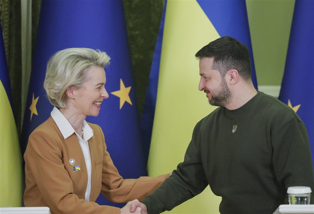 European Commission President Ursula von der Leyen visits Kyiv