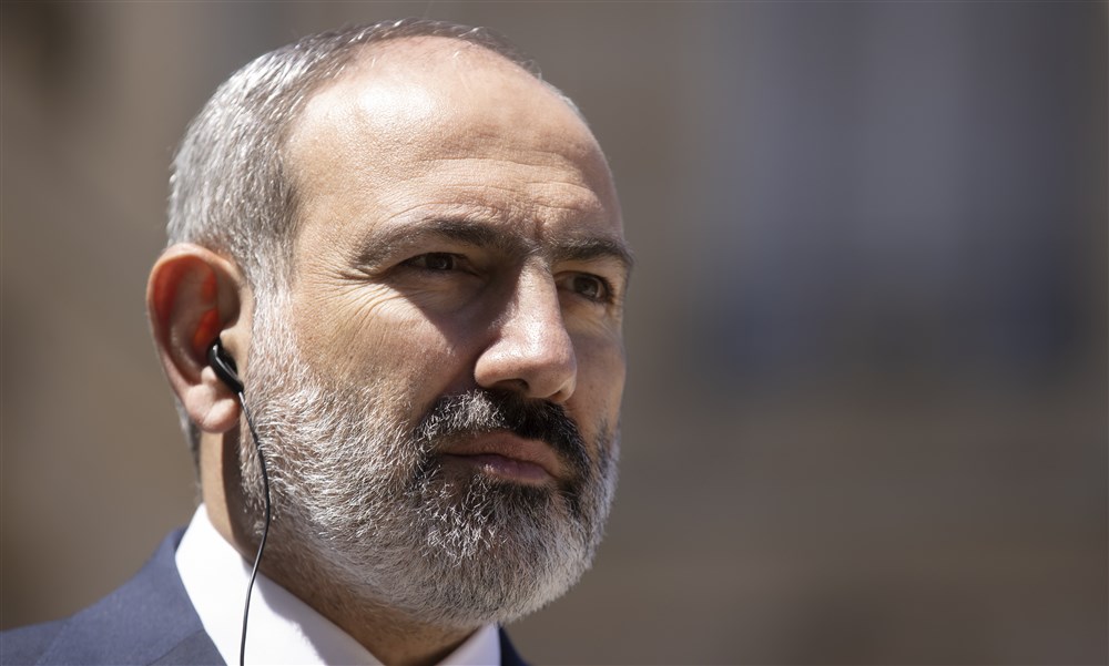 Interim Prime Minister of Armenia Pachinian at Elysee Palace in Paris