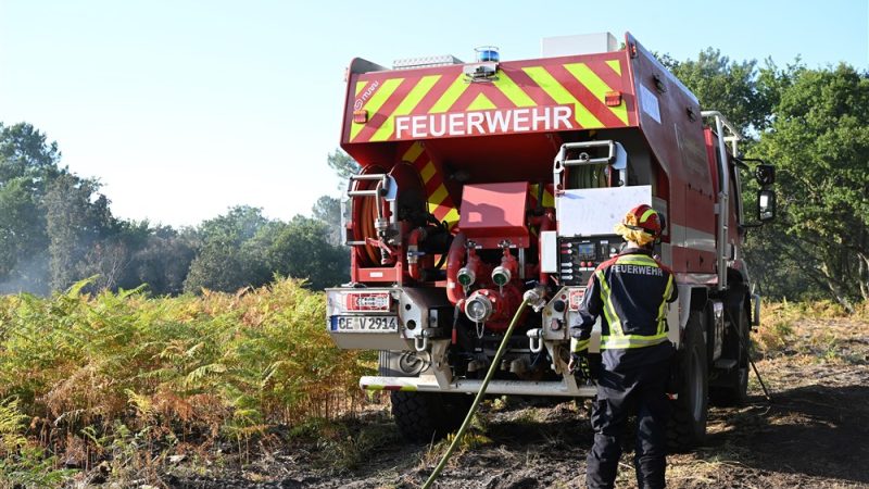 La Belgique en proie à un important incendie dans un parc naturel
